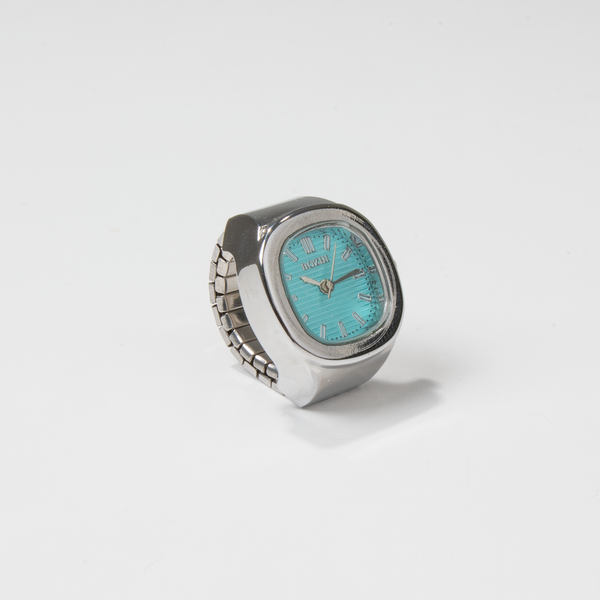 NAUTILUS ANILLO | PLATA AZUL
