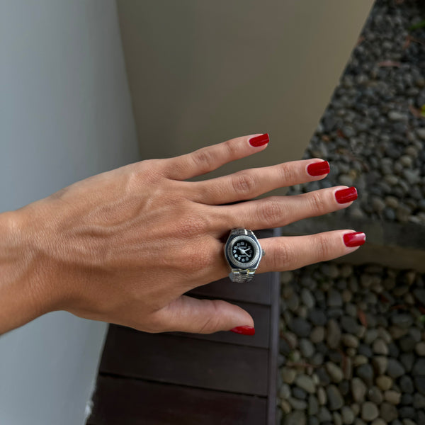 MILANO ANILLO | PLATA NEGRO