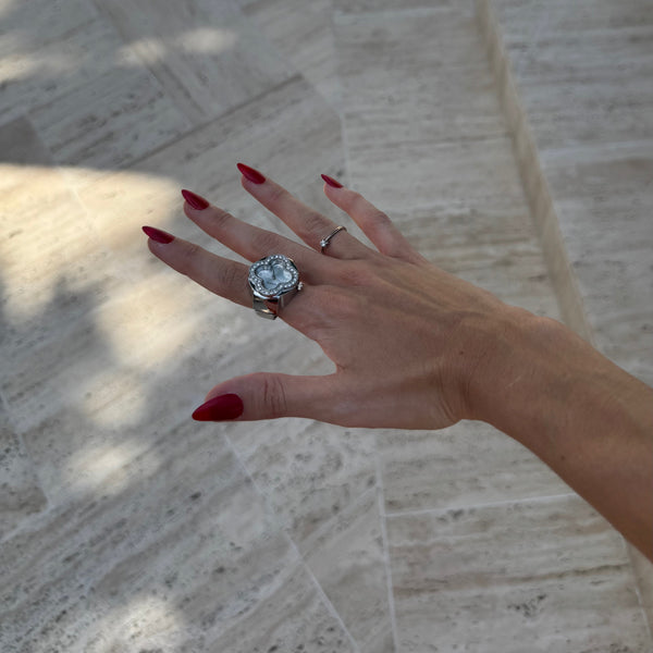 CLEEF ANILLO | PLATA BLANCO