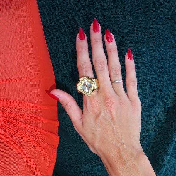 CLEEF ANILLO | ORO BLANCO