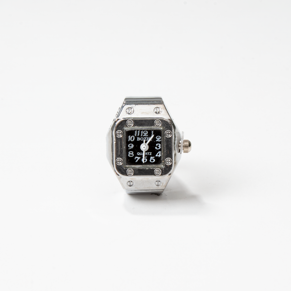SANTOS ANILLO | PLATA NEGRO
