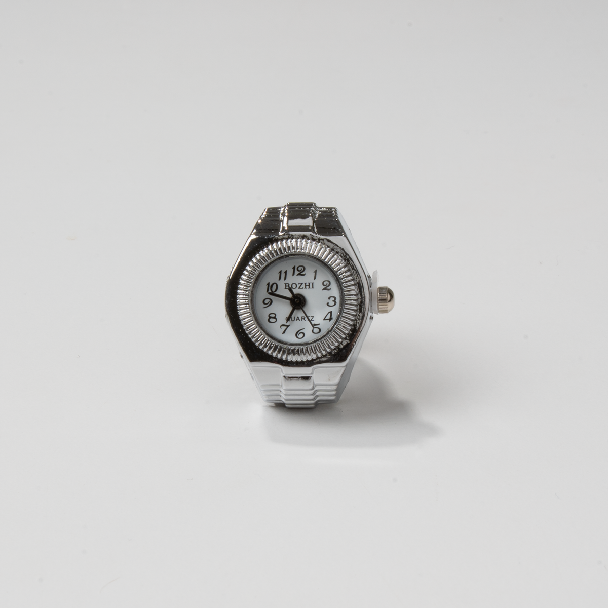 Anillo reloj Milano Plata Blanco — Bozhi Time