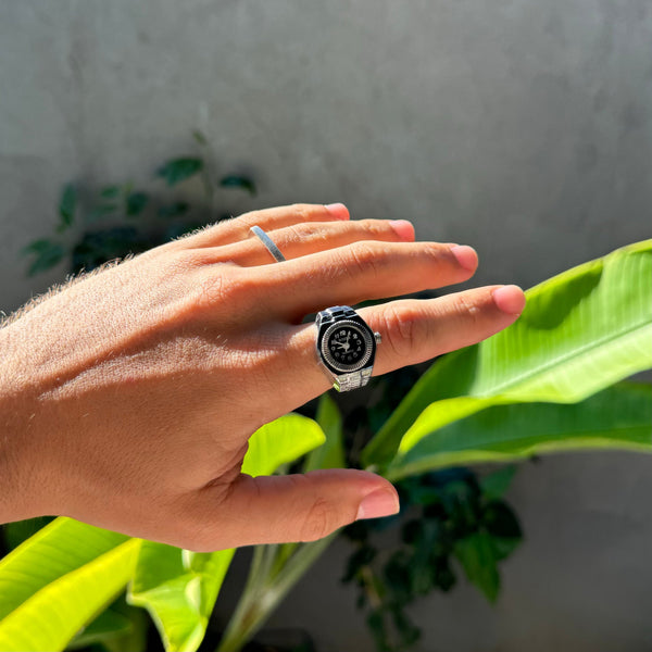 MILANO ANILLO | PLATA NEGRO
