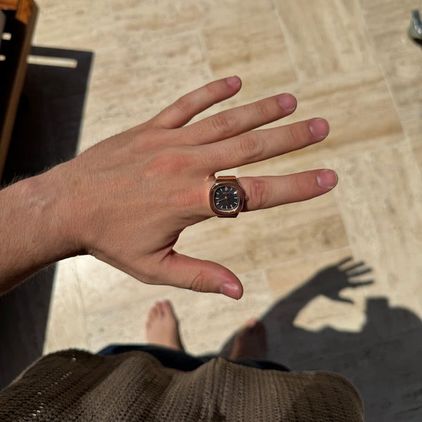 NAUTILUS ANILLO | ORO ROSA NEGRO