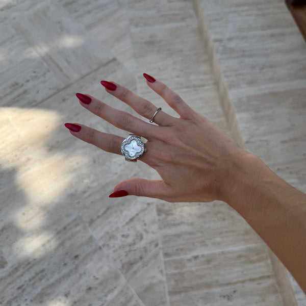 CLEEF ANILLO | PLATA BLANCO