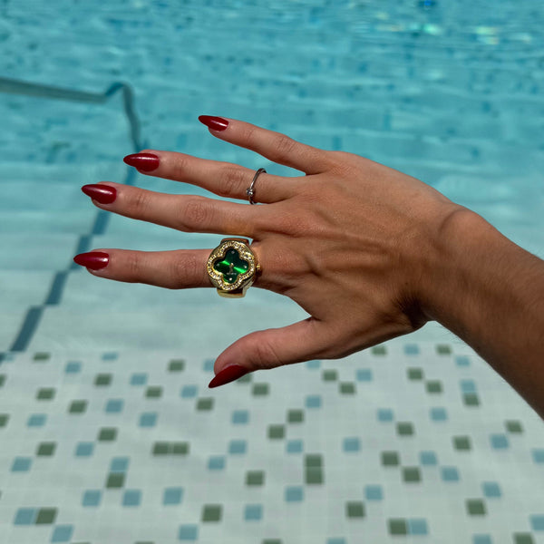 CLEEF ANILLO | ORO VERDE