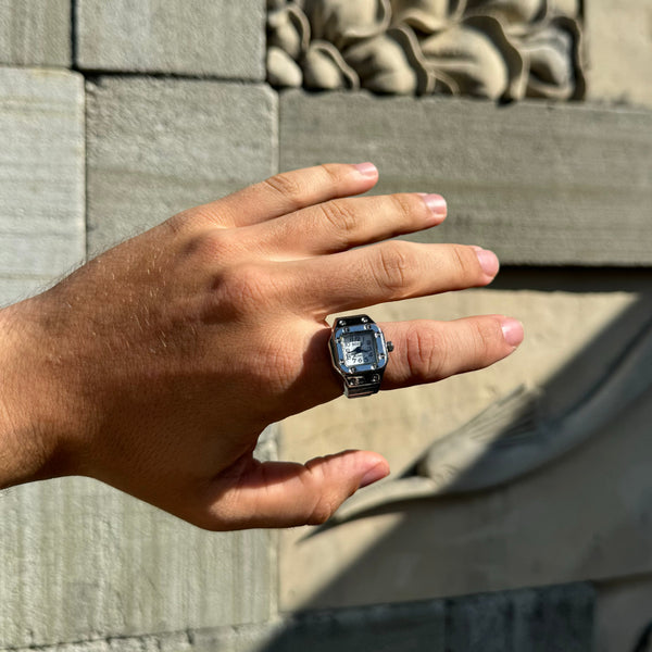 SANTOS ANILLO | PLATA BLANCO