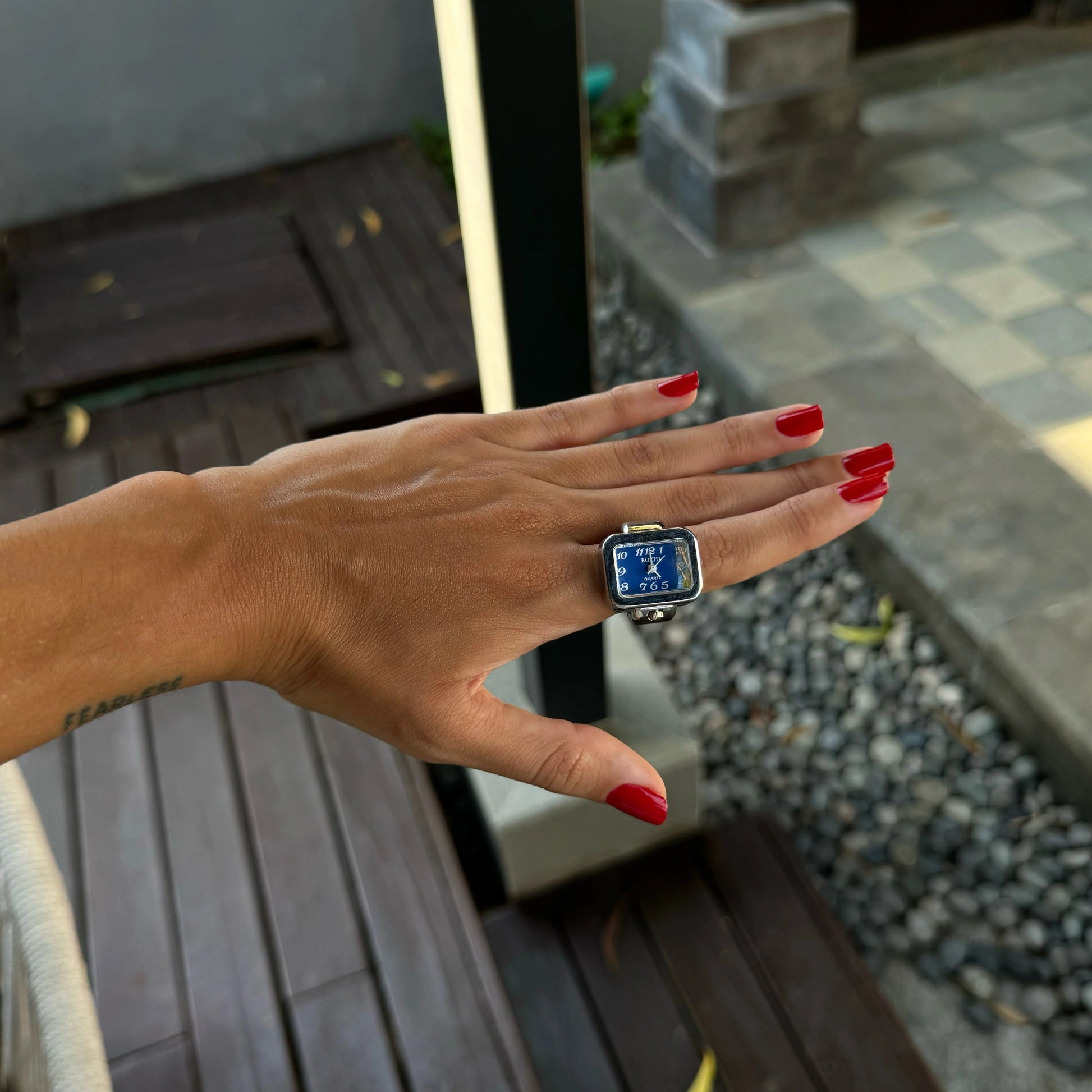 VINTAGE ANILLO | PLATA AZUL